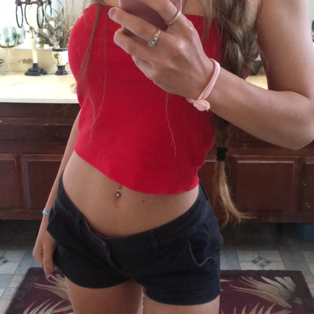 Abercrombie cute stretch blue shorts